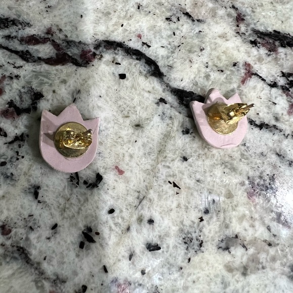 ♥️Clay flower earrings handmade - Picture 4 of 4